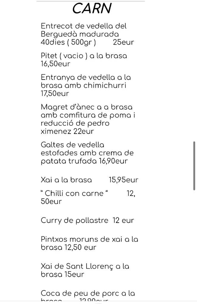 Menu_Restaurant Caliu_Spain_image_1