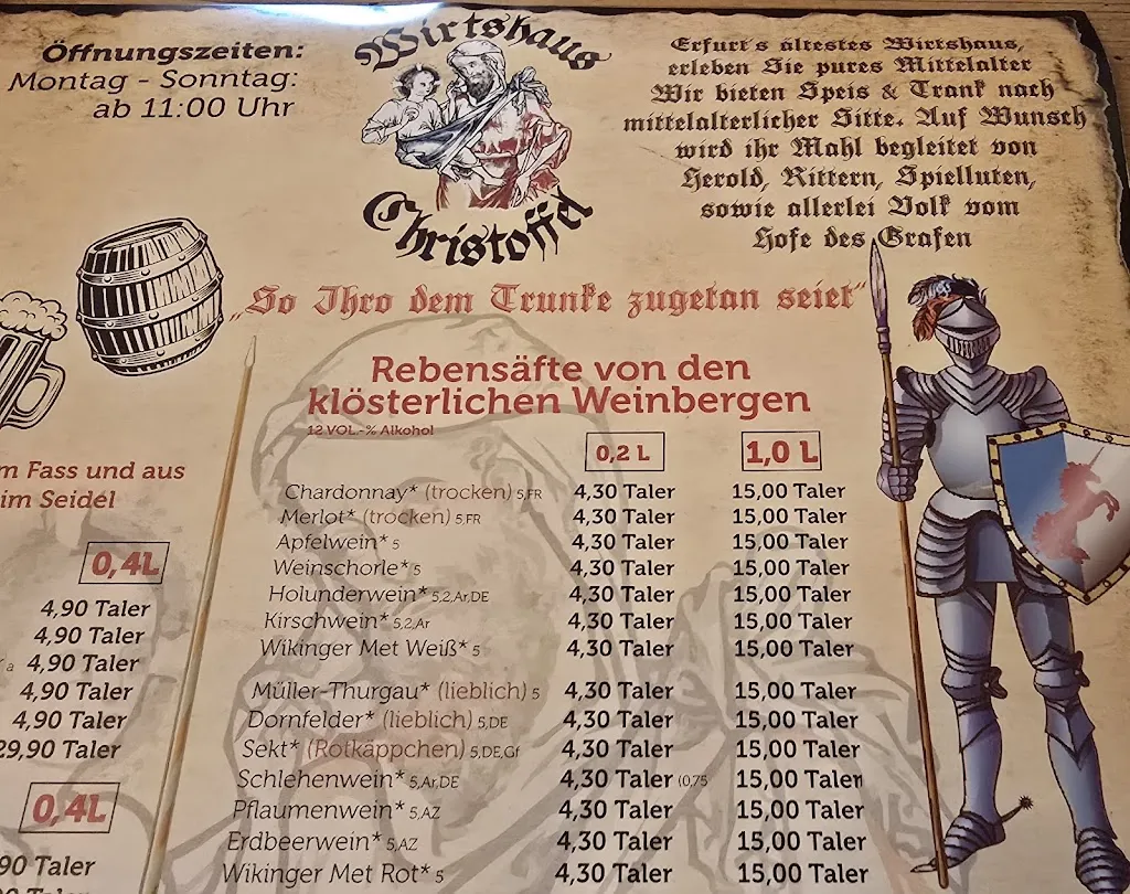 Menu_Wirtshaus Christoffel_Erfurt_image_1