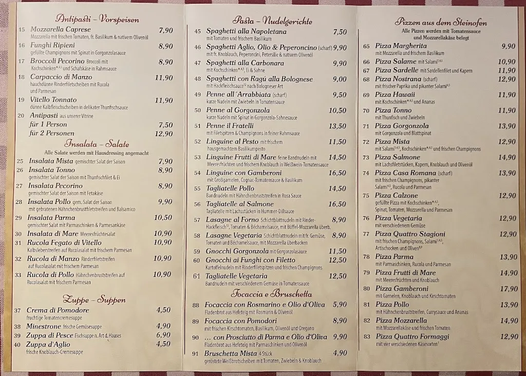 Menu_Trattoria casa Romana_Petershagen/Eggersdorf_image_1