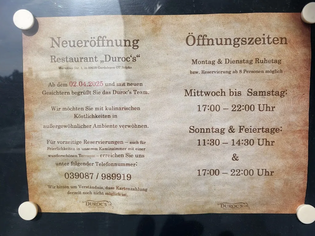 Menü_Duroc`s_Gardelegen_Bild_4