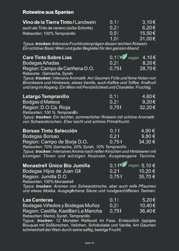 Menu_Berner und Brown, die Tapasbar im Domviertel_Magdeburg_immagine_2