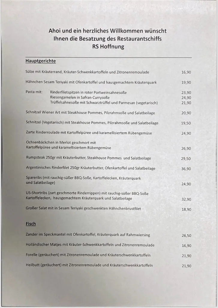 Menu_Restaurantschiff Hoffnung_Havelberg_image_1