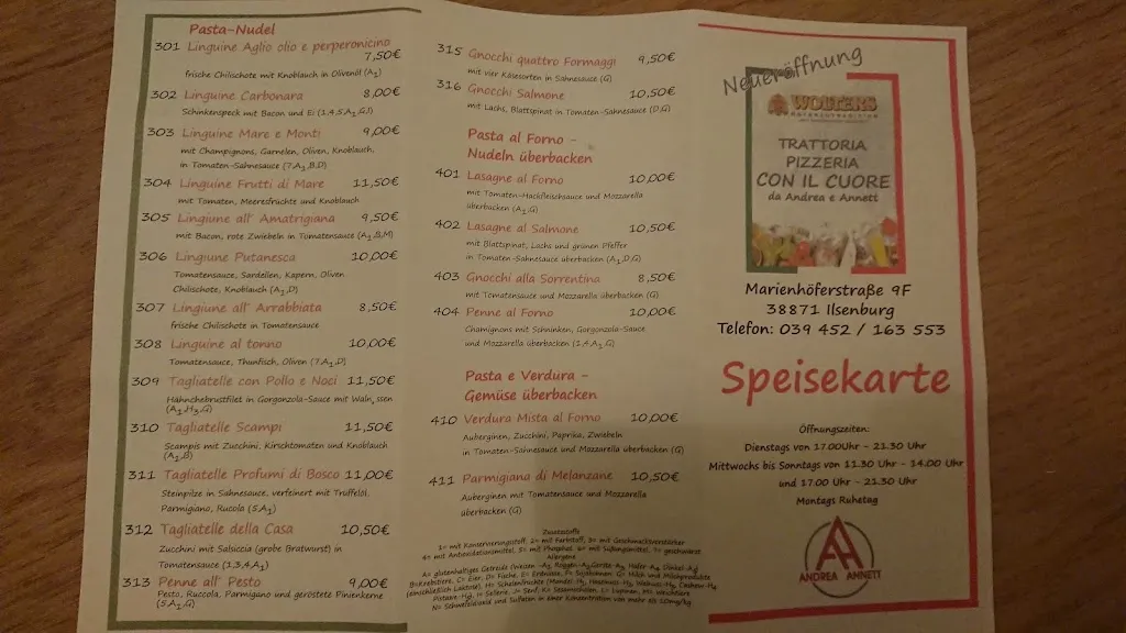Menu_Trattoria Pizzeria con il cuore da Andrea e Annett_(Harz)_image_4