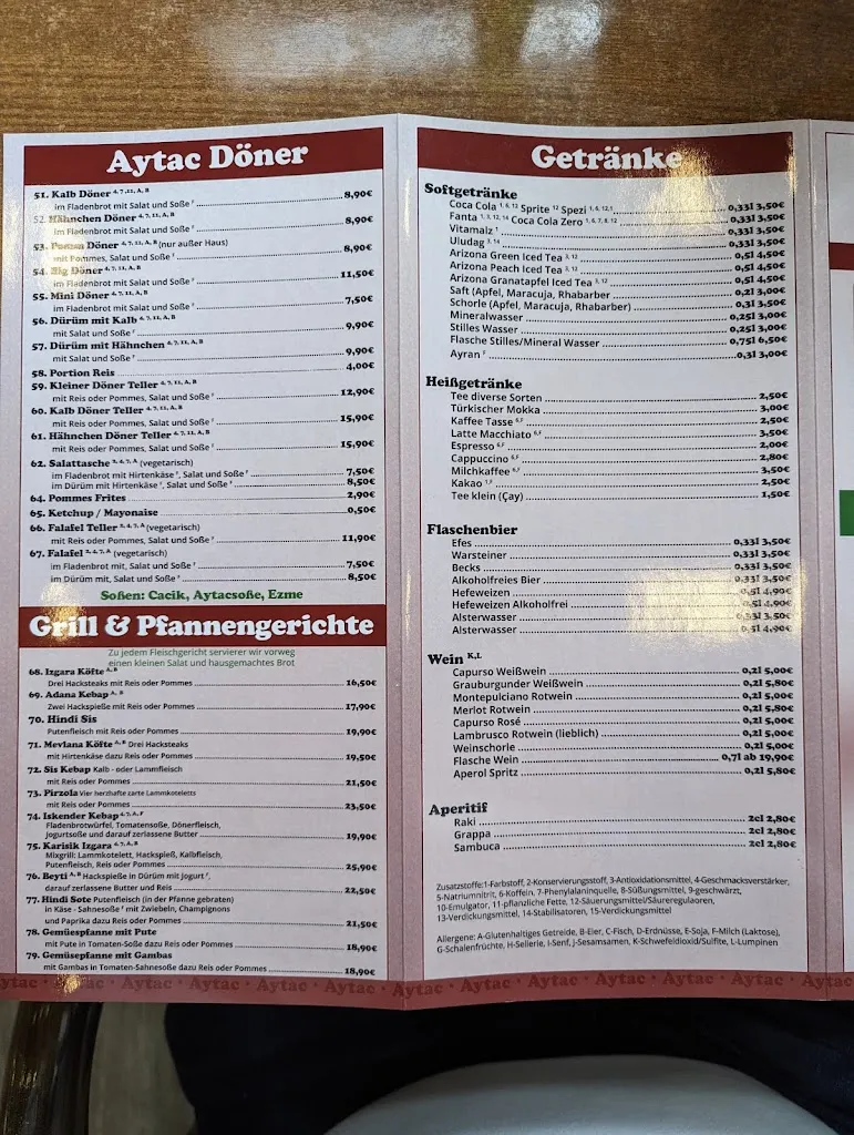 Menu_Aytac Restaurant_Wedel_immagine_1