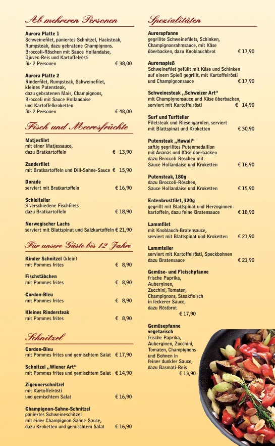Menu_Aurora Hotel & Restaurant_Kappeln_immagine_2