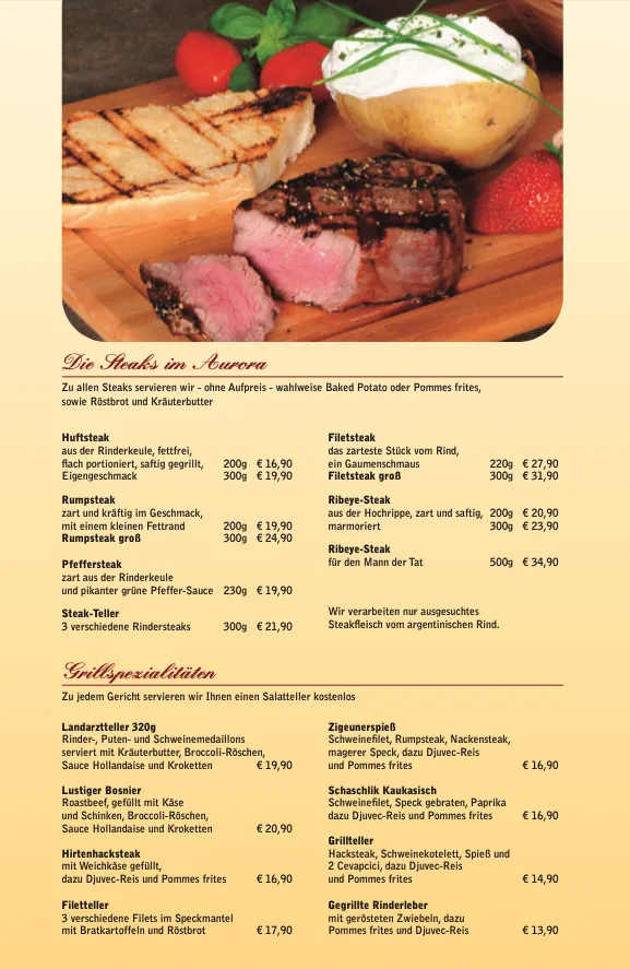 Menu_Aurora Hotel & Restaurant_Kappeln_immagine_4
