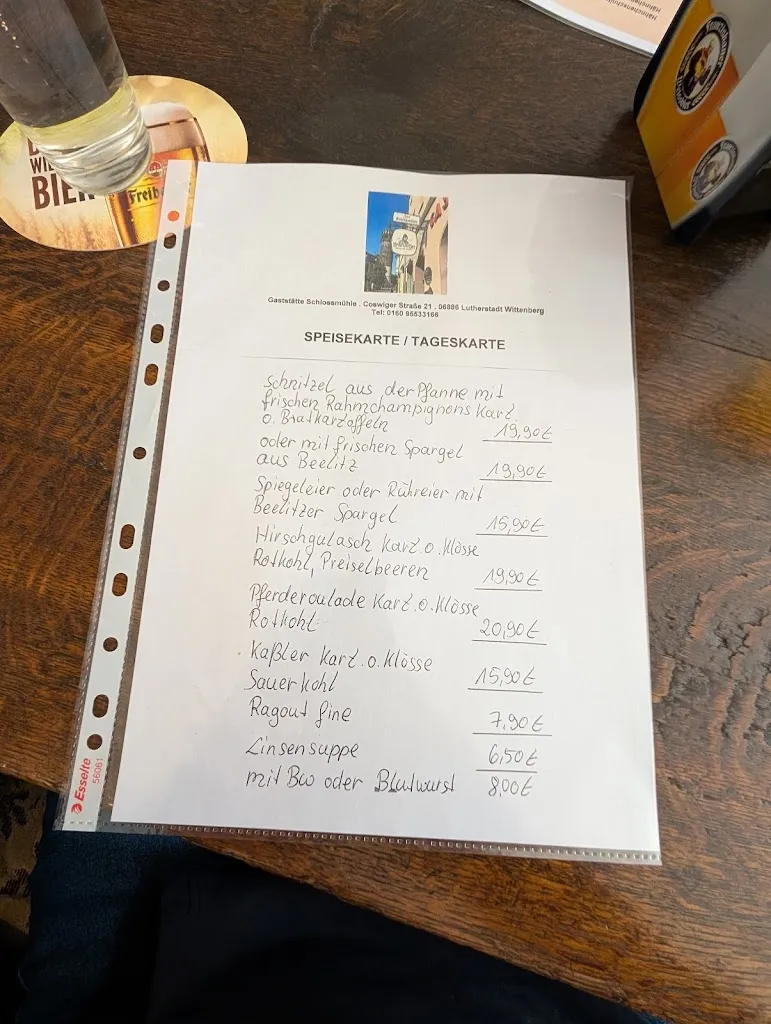 Menu_Gaststätte Zur Schloßmühle_Wittenberg_image_3