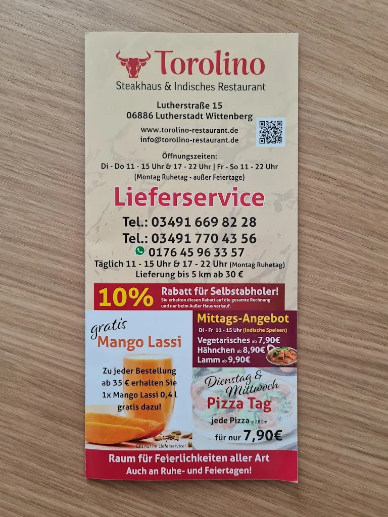 Menu_EL TORO - Steakhaus, Restaurant und Tandoori-Grillspezialitäten_Wittenberg_image_1