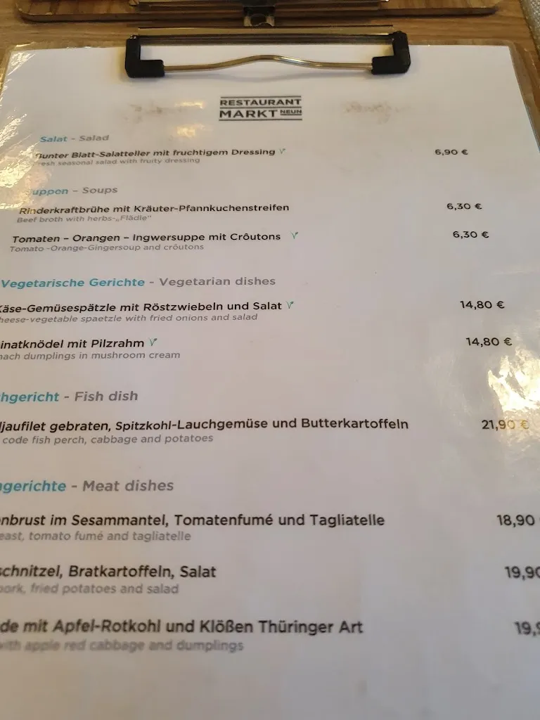Menu_Restaurant MARKT NEUN_Wittenberg_image_3