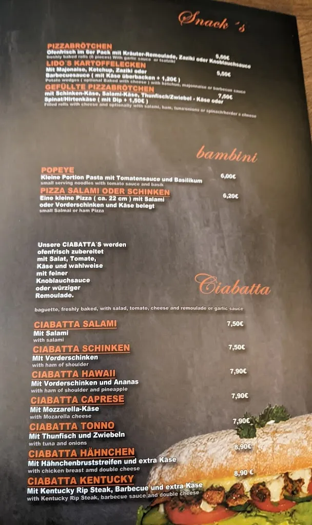 Menu_Pizzeria LIDO Lutherstadt Wittenberg_Wittenberg_immagine_1