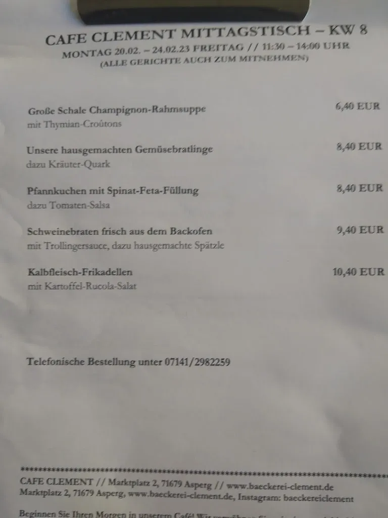 Menu_Café Clement_Asperg_image_4