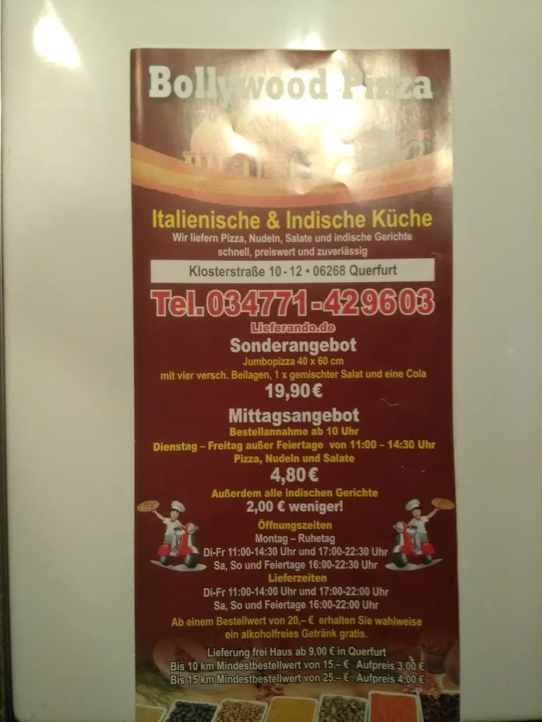 Menu_Bollywood Pizzadienst/ Indisch_Querfurt_immagine_3
