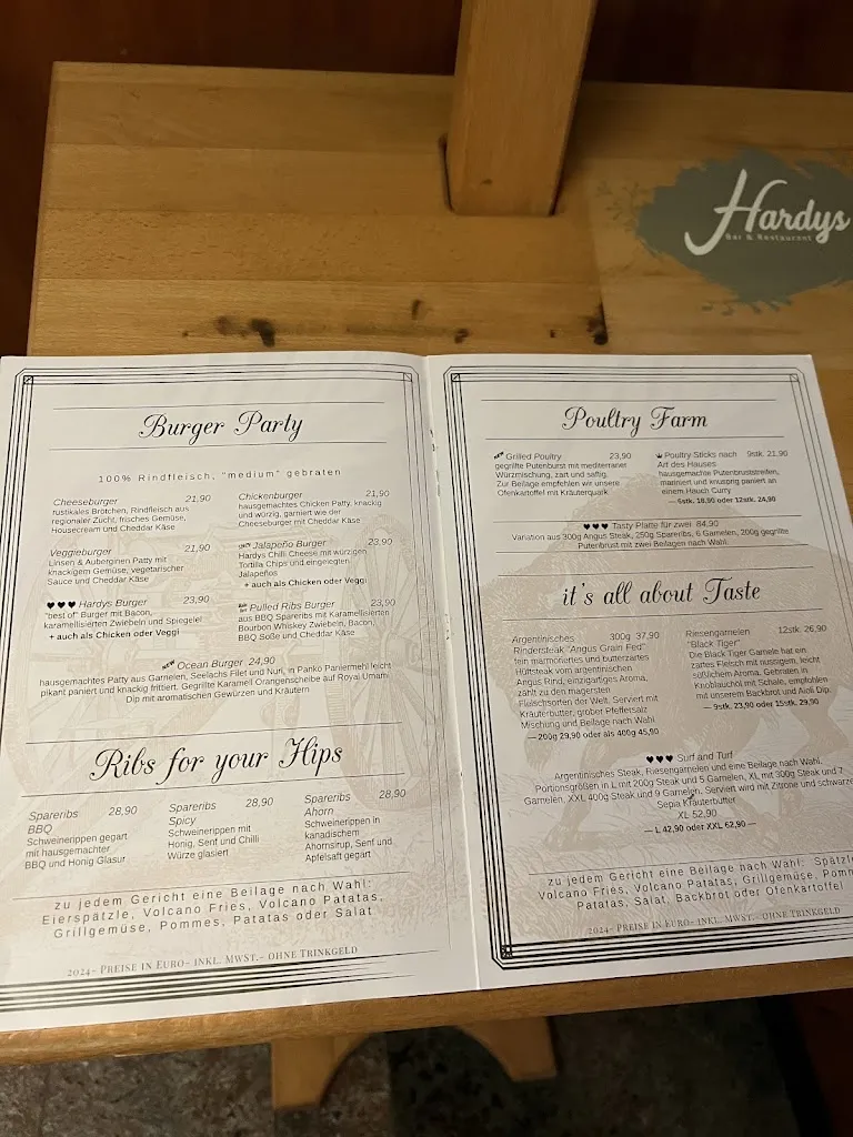 Menu_Hardys Bar and Restaurant_Rust_image_1