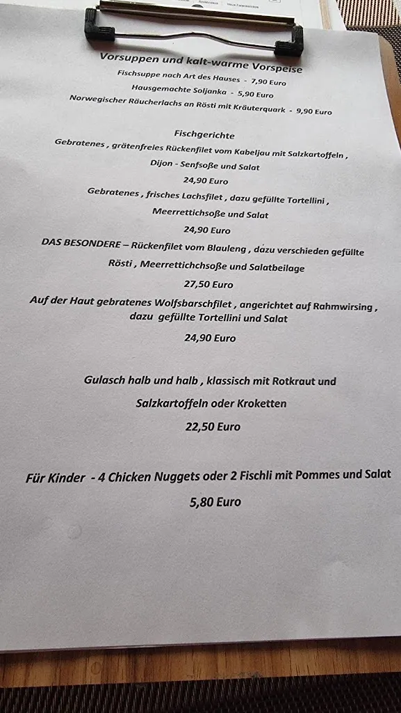 Menu_Wesemanns Fischerstübchen_Sangerhausen_image_1