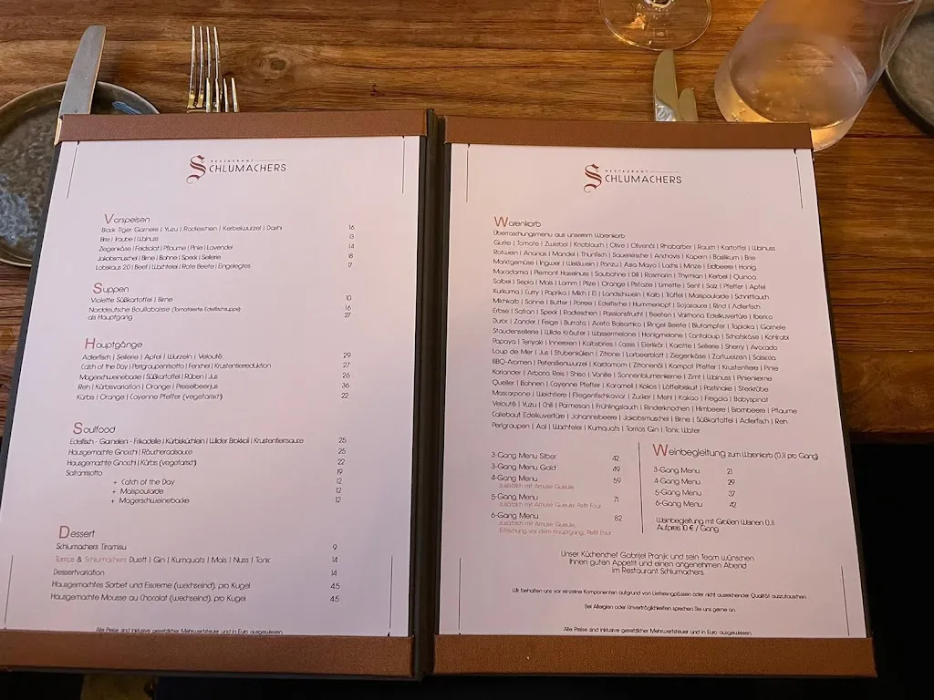 Menu_Restaurant Schlumachers_Lübeck_immagine_3