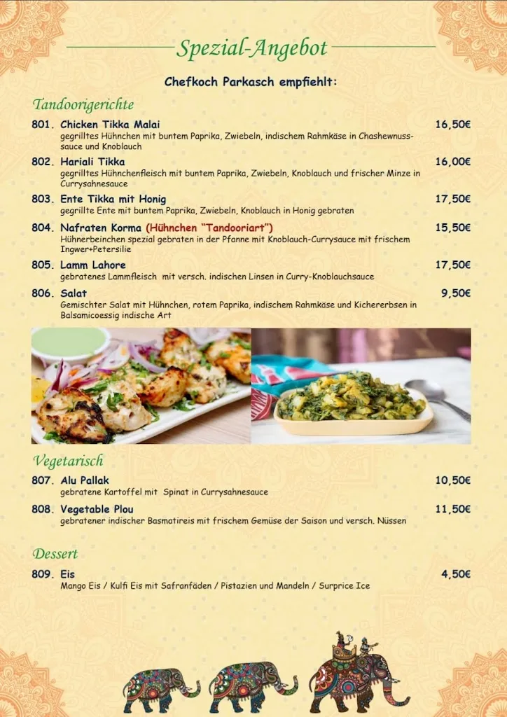Menu_EDEN - das indische ParadiesRestaurant_Waldkirchen_immagine_3