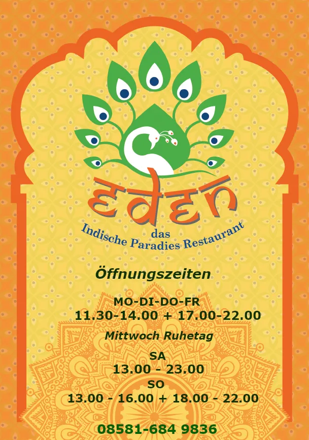 Menu_EDEN - das indische ParadiesRestaurant_Waldkirchen_immagine_4