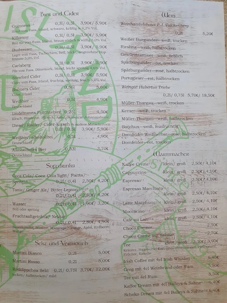 Menu_Green Island Pub_Zeitz_image_1