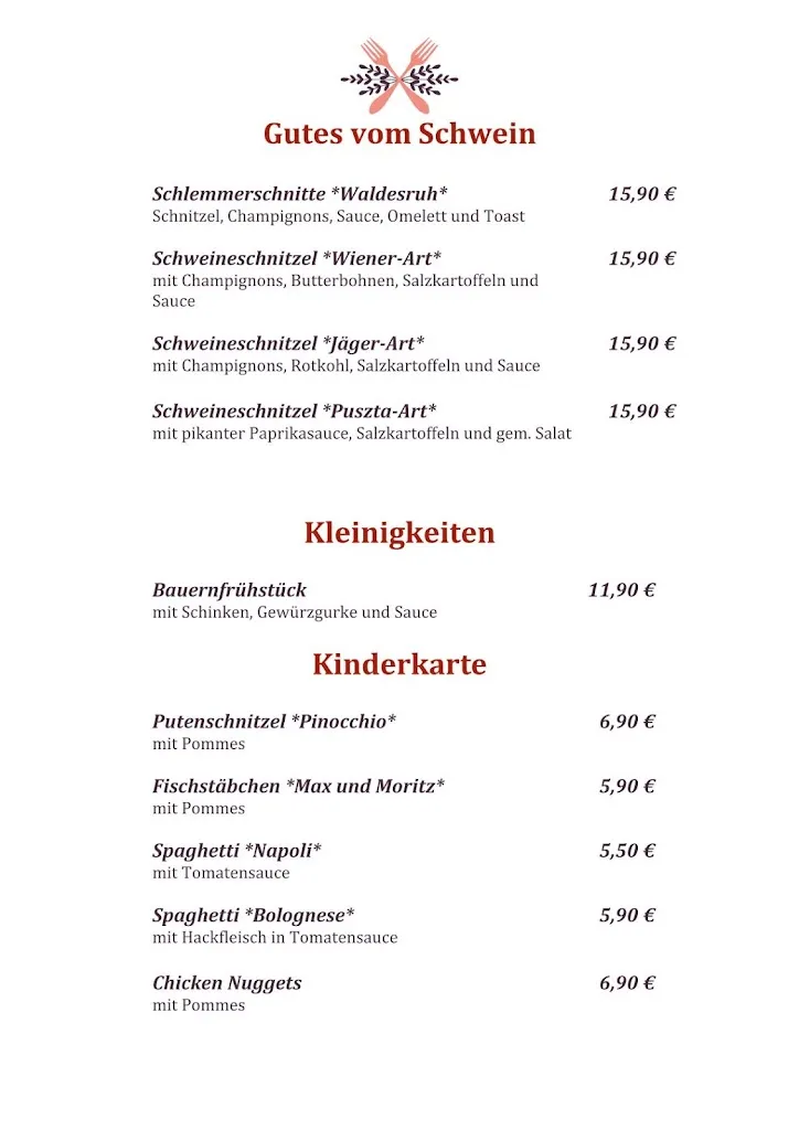 Menu_Dance Cafe and Restaurant Waldesruh_Albersdorf_image_2