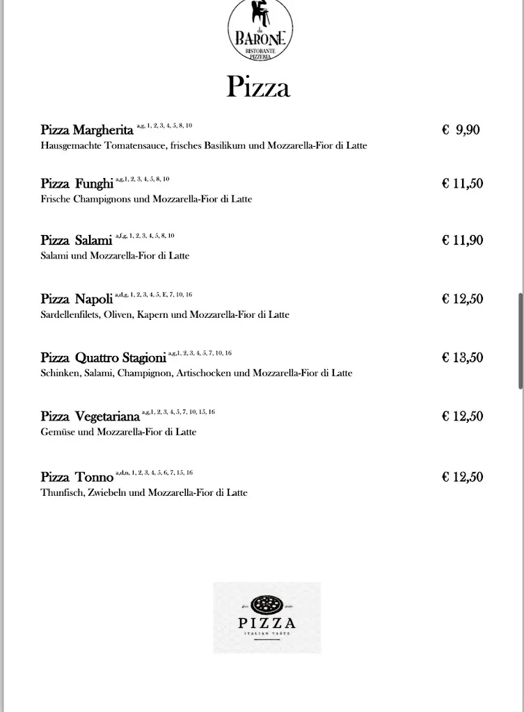Menu_Ristorante Pizzeria da Barone_Ahrensburg_image_4