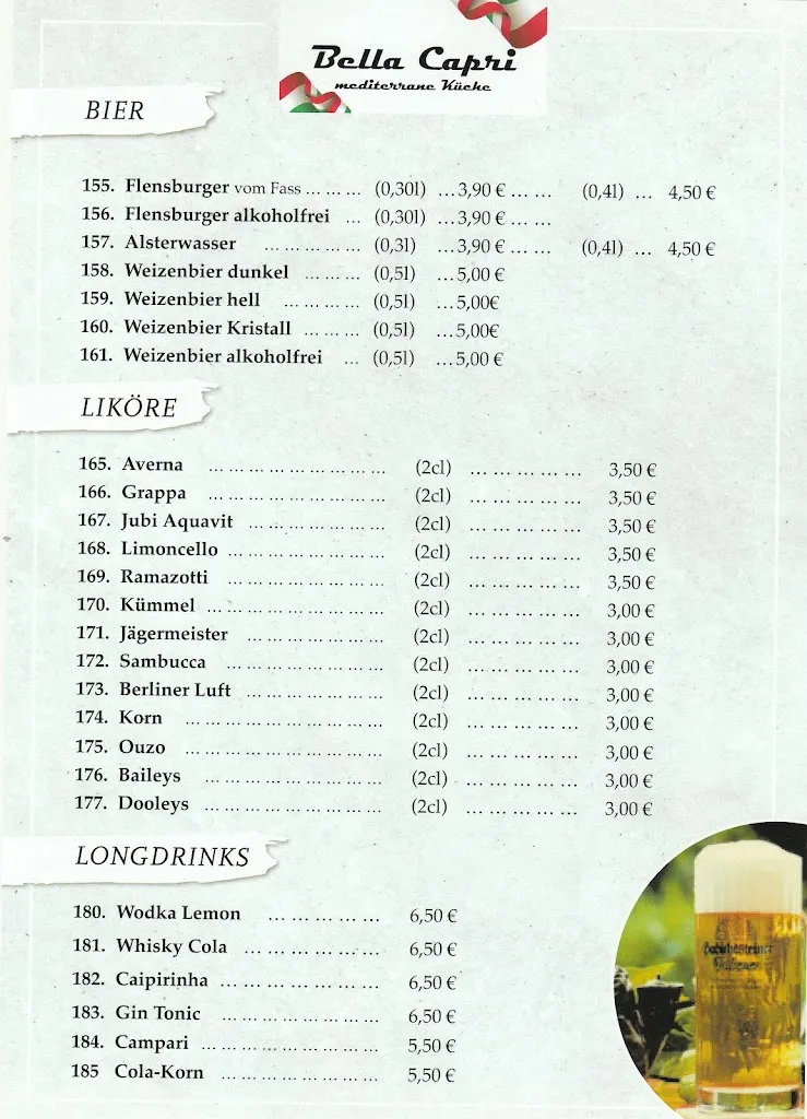 Menu_Bella Capri Jübek - italienisches Restaurant_Jübek_image_1