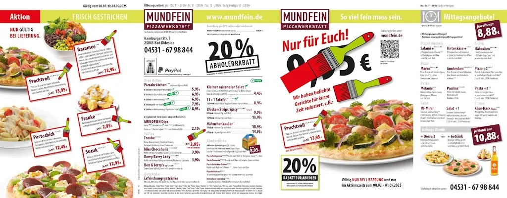 Menu_MUNDFEIN Pizzawerkstatt Bad Oldesloe_Oldesloe_image_2