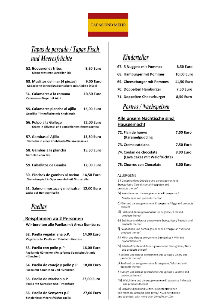 Menu_Tapas und Mehr Spanisches Restaurant Hamburg_Ammersbek_image_2