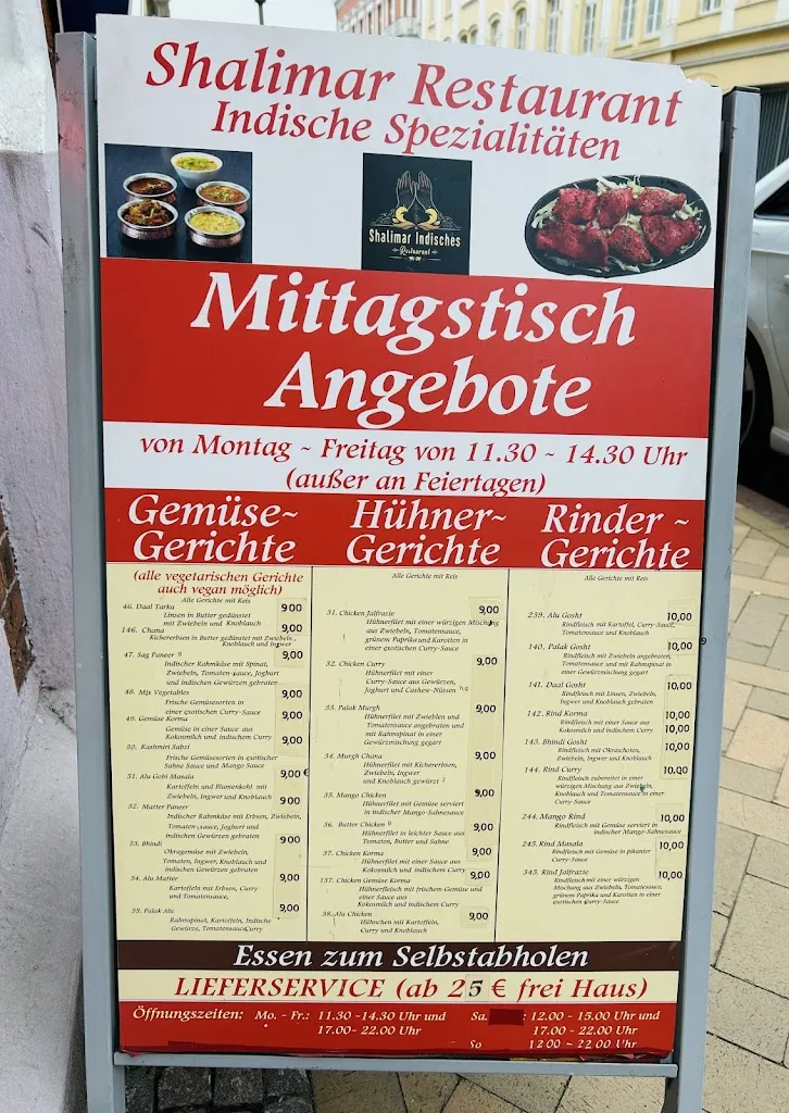 Menu_Shalimar Restaurant Flensburg_Flensburg_image_1