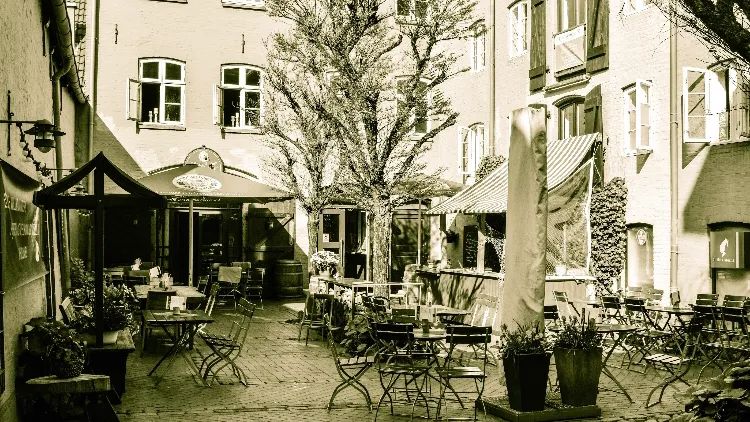 Roter Hof restaurant in Flensburg