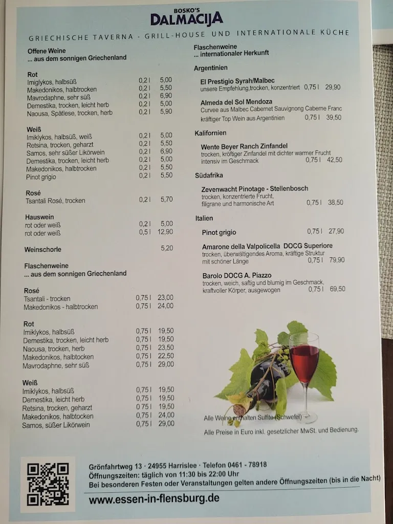 Menu_Bosko's Dalmacija Griechische Taverna_Harrislee_image_2