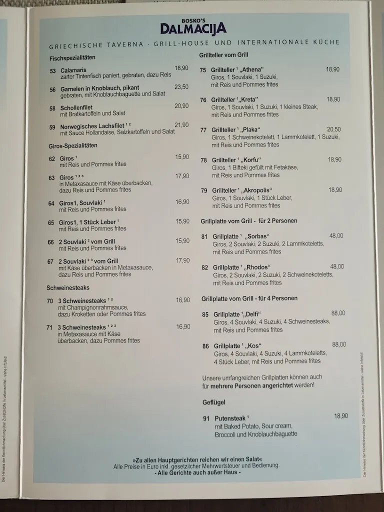 Menu_Bosko's Dalmacija Griechische Taverna_Harrislee_image_3