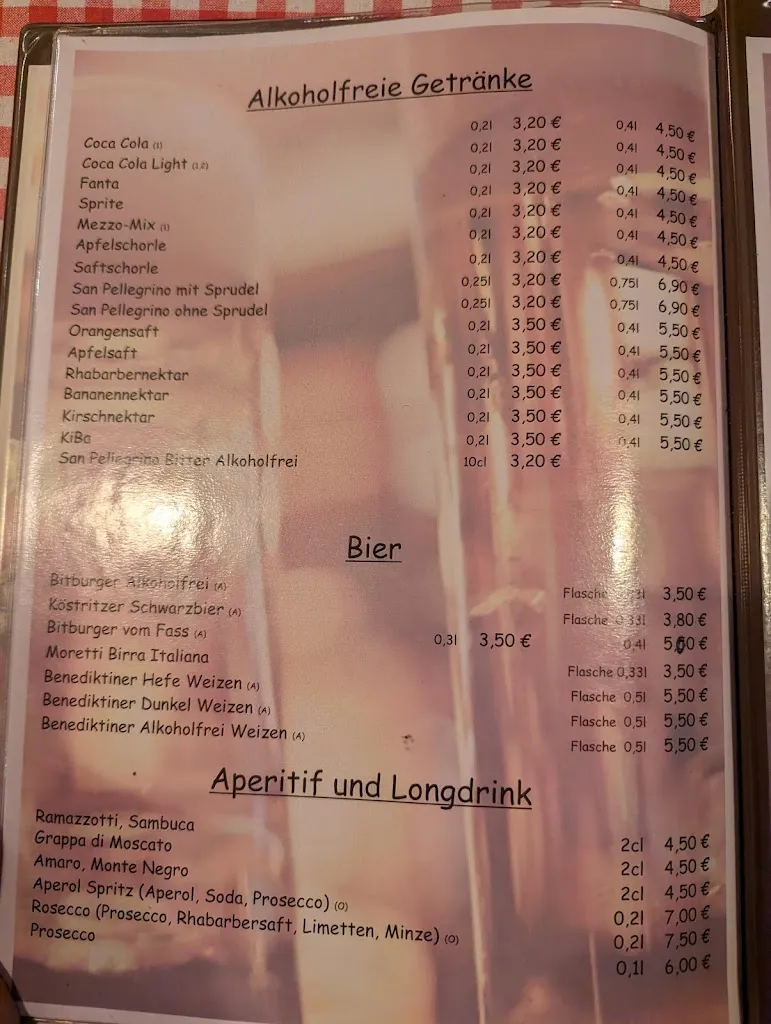 Menu_Ristorante Pizzeria PANE VINO_Kirchspiel_image_1