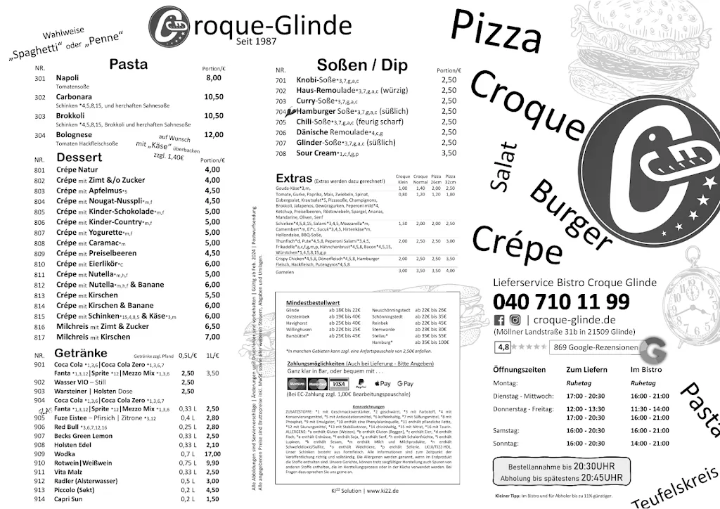 Menu_Croque Glinde Bistro und Lieferservice_Glinde_imagen_2