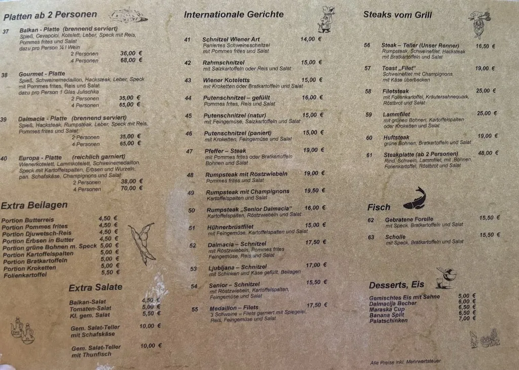 Menu_Restaurant Dalmacija_Eckernförde_immagine_4