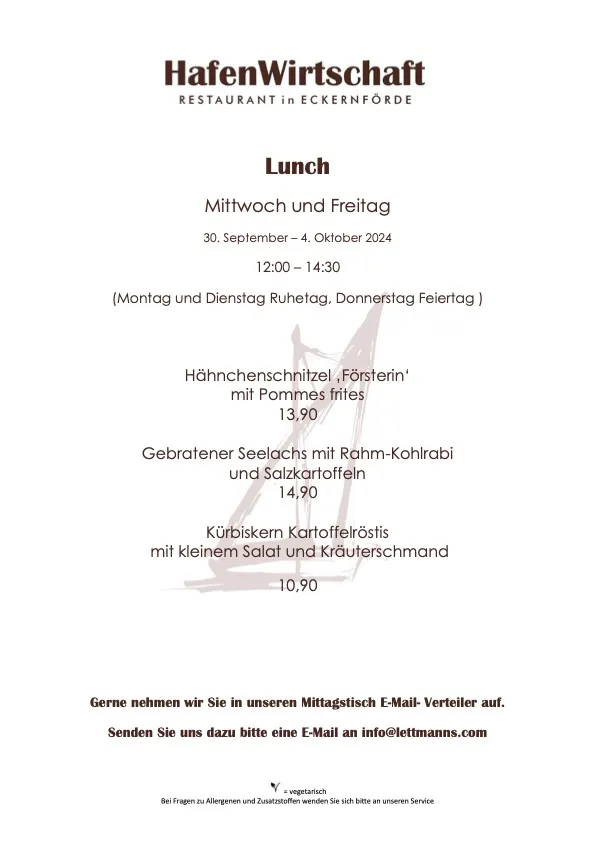 Menu_HafenWirtschaft in Eckernförde_Eckernförde_image_1