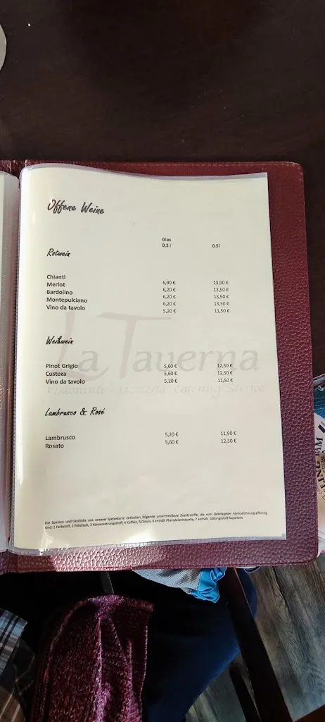 Menu_Ristorante La Taverna_Eckernförde_image_4