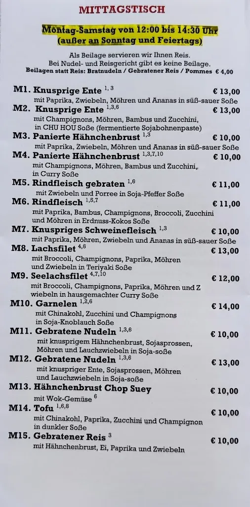 Menu_China Restaurant Chau & Yeo_Eckernförde_immagine_2