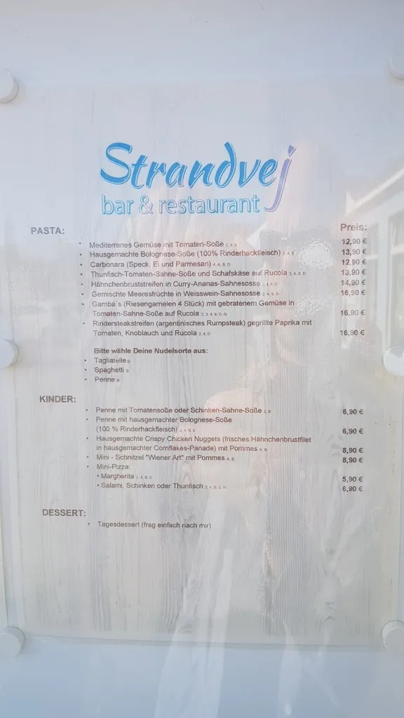 Menu_Strandvej Bar & Restaurant Großenbrode_Großenbrode_immagine_1