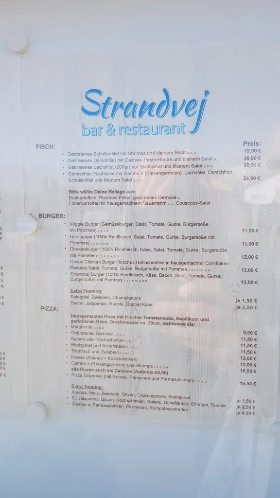 Menu_Strandvej Bar & Restaurant Großenbrode_Großenbrode_immagine_3