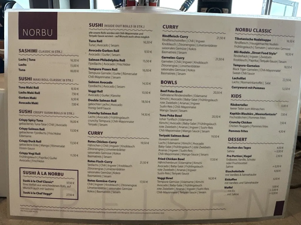 Menu_Bistro Norbu Großenbrode_Großenbrode_image_1