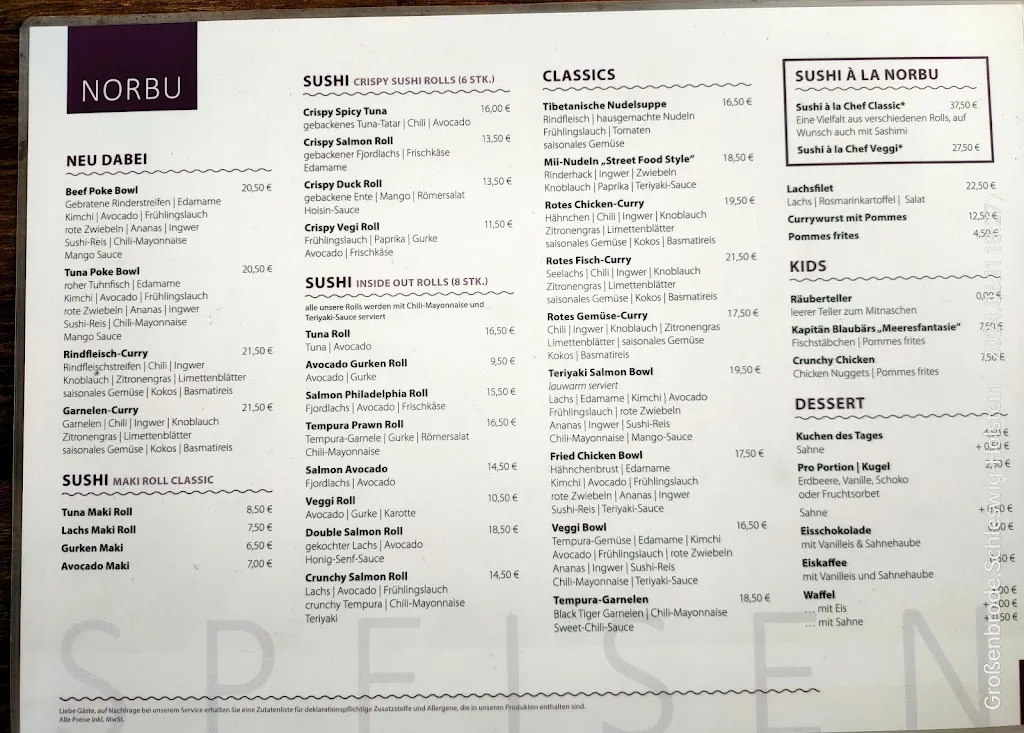 Menu_Bistro Norbu Großenbrode_Großenbrode_image_4