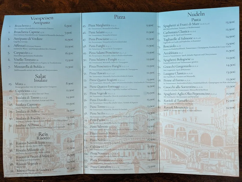 Menu_Al Ponte_Großenbrode_image_2