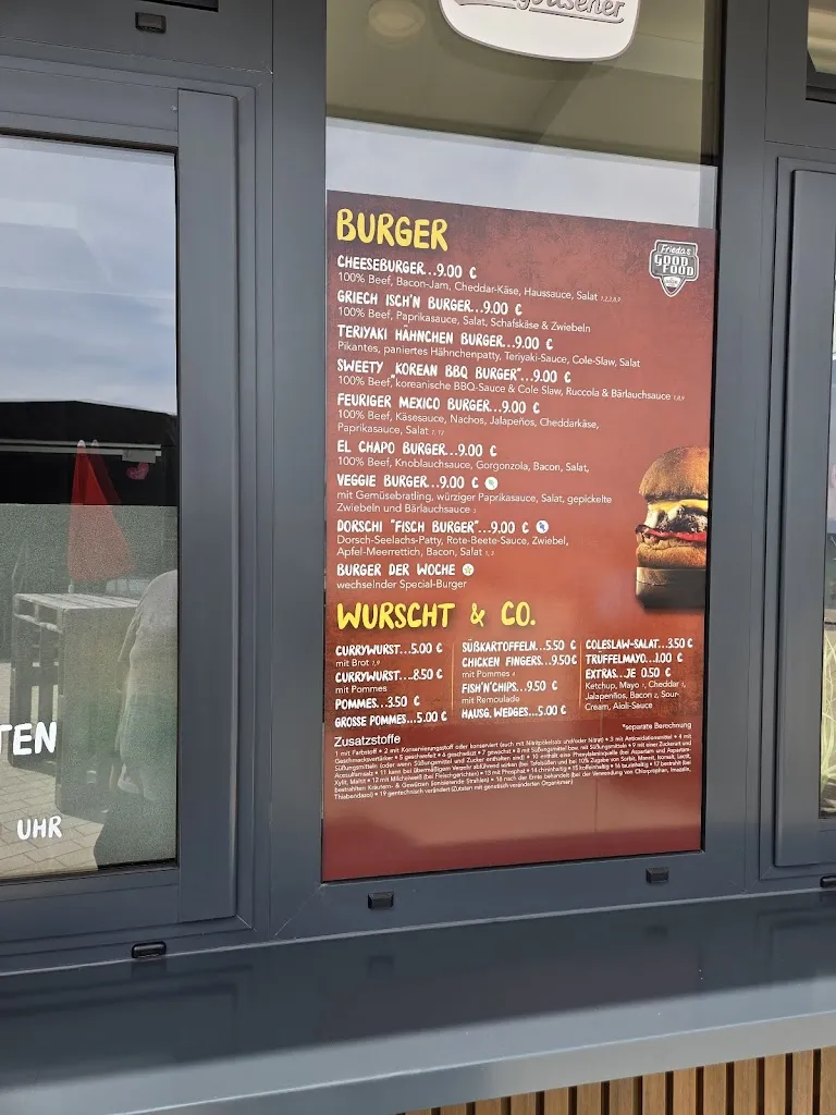 Menu_Burger, Wurscht & Co. - Frieda's Good Food Imbiss_Großenbrode_image_3