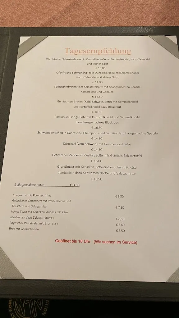 Menu_Grandl's Hofcafe,_Oberbayern_image_1