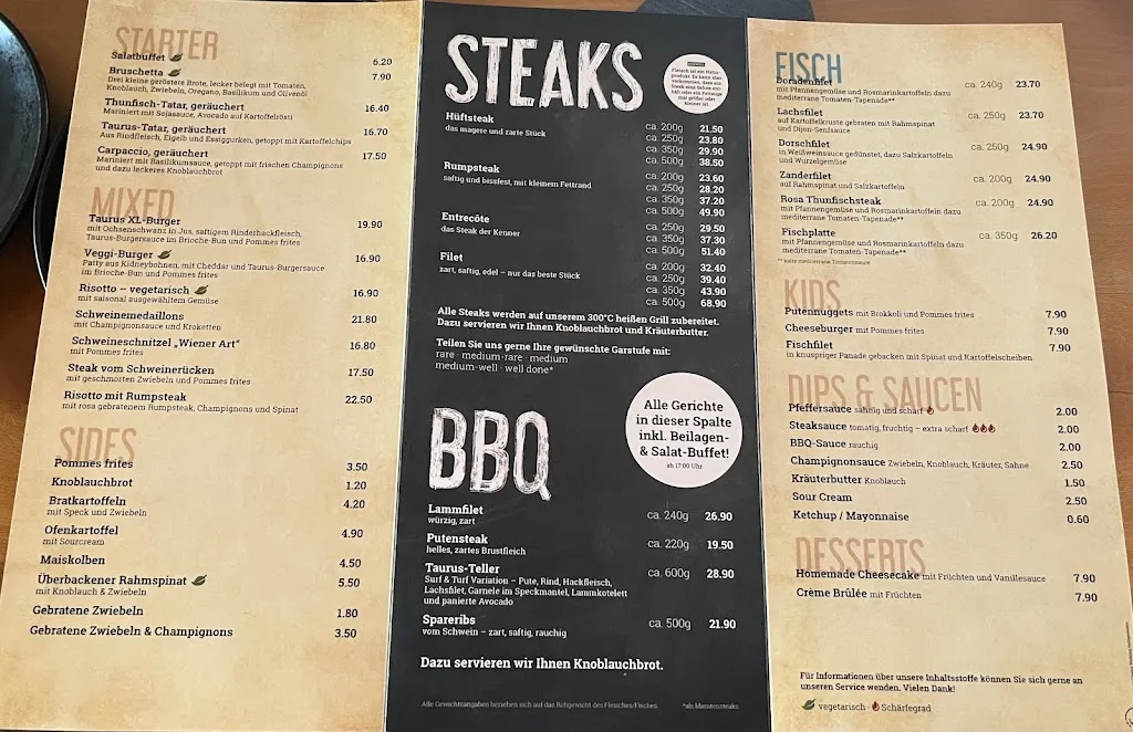 Menu_Steakhouse Taurus_Heiligenhafen_image_1