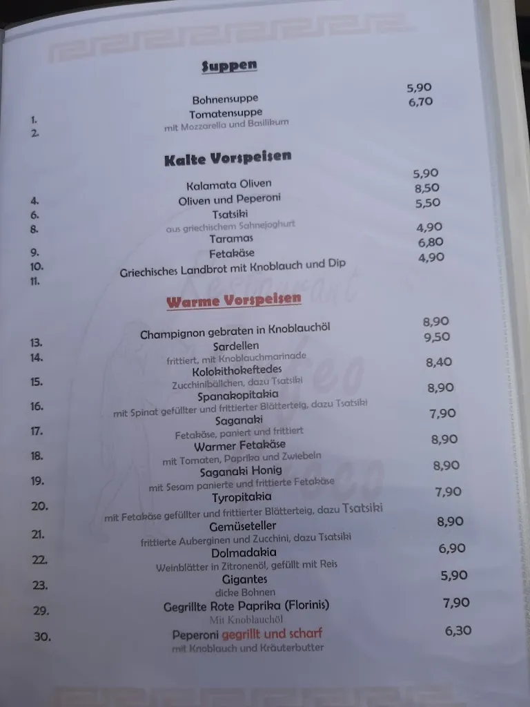 Menu_Restaurant Orfeo Greco_Heiligenhafen_immagine_3