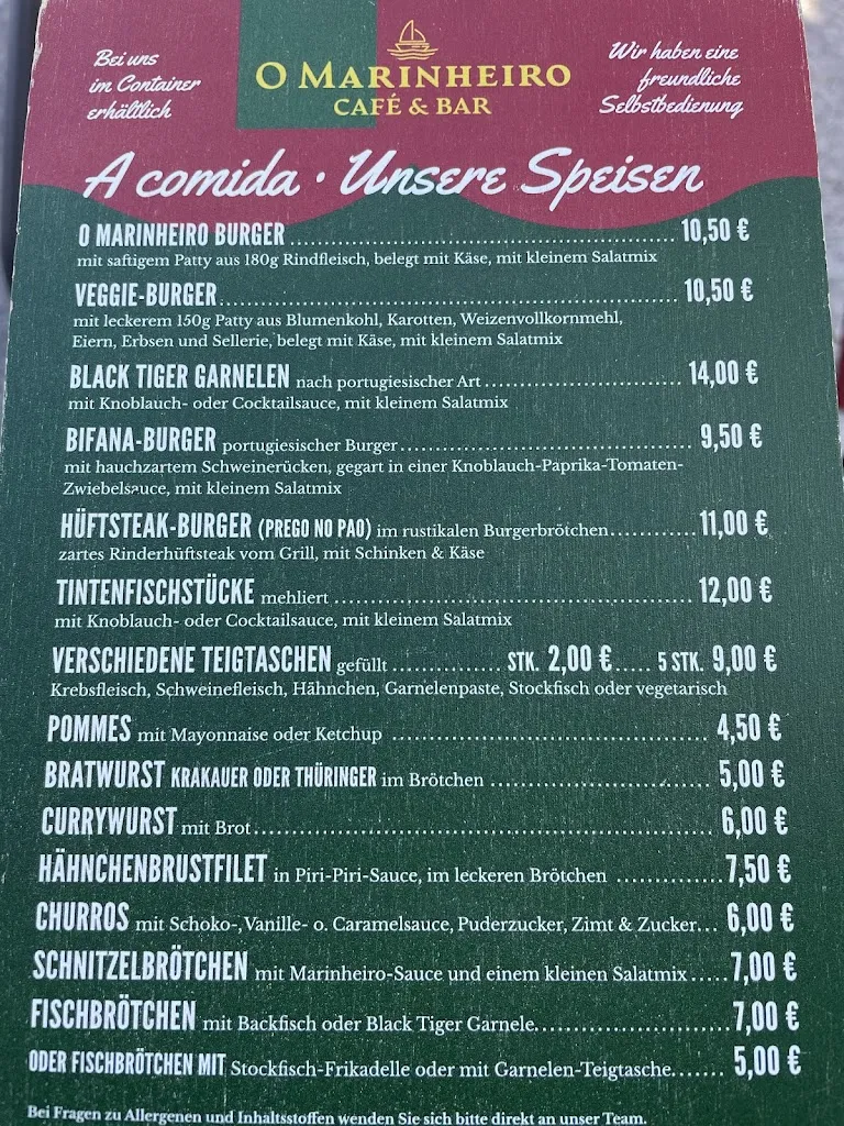 Menu_O Marinheiro Portugiesische Snacks_Heiligenhafen_image_2