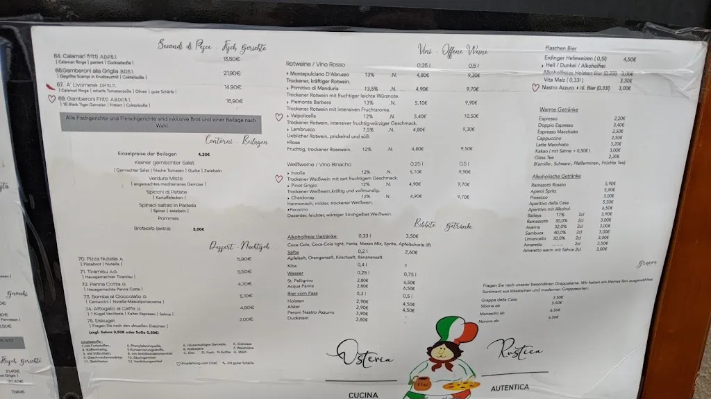 Menü_Osteria Rustica_Heiligenhafen_Bild_4