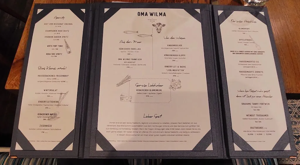 Menu_Oma Wilma • Heimatküche Keitum_Sylt_image_1