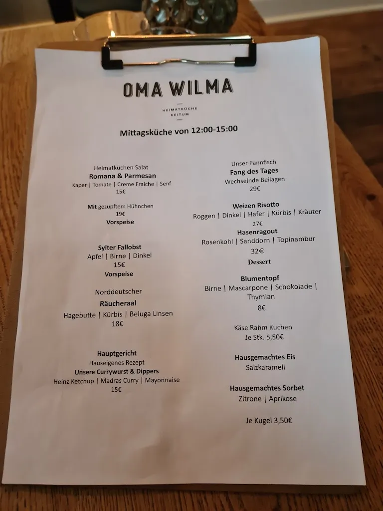 Menu_Oma Wilma • Heimatküche Keitum_Sylt_image_3